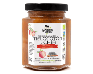 ORGANIC PEACH AND CHIA JAM SWEETENED WITH RICE SYRUP 210G