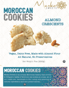 Cornes de Gazelle - Almond Crescents - Moroccan Cookies