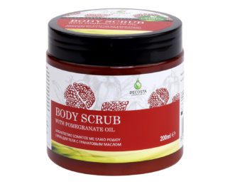 Get your skin looking sexy and glowing with this ppomegranate body scrub.