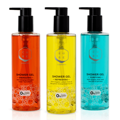 Energizing, Refreshing and Purifying Shower Gel | Cube Labs World | Natural Cosmetics & Organic Supplements