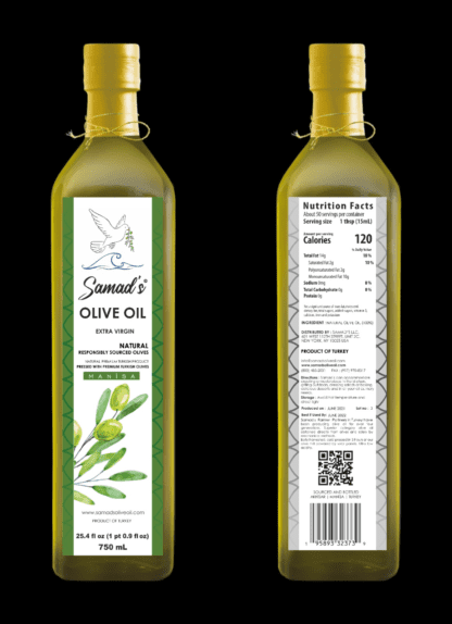 Samad's Turkish 100 Percent All Natural Extra Virgin Olive Oil